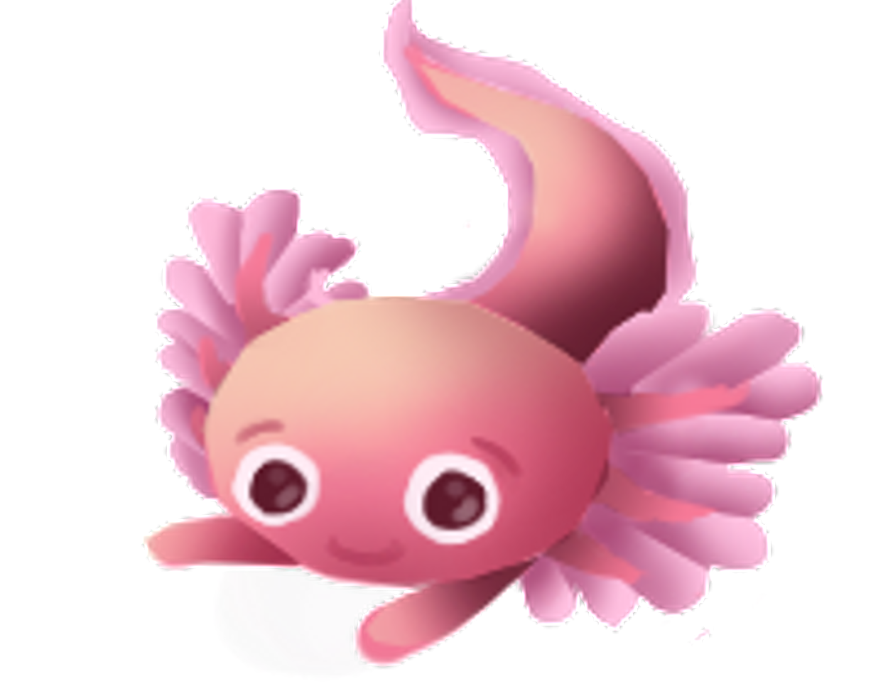 The main mascot of our project: Axel the Axolotl