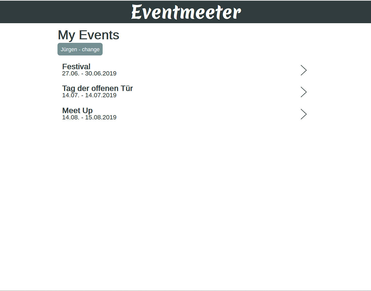 Events I have created